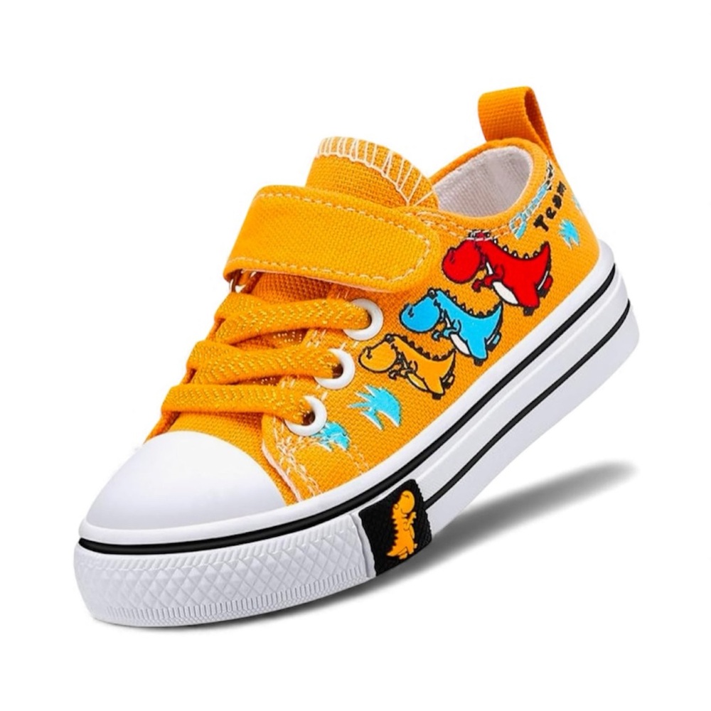 Kids Dinosaur Sneakers - Yellow